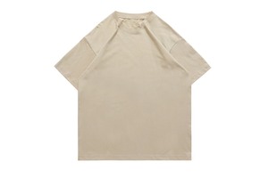 T-shirt Homme Oversize Col Montant Coupe Boxy en Coton Épais Manches Courtes Coupe Décontractée Vierge pour Logo Personnalisé Commande OEM – Vente Directe Usine - Product Image 4