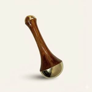 <b>Wooden</b> Kansa Wand Back <b>Foot</b> Head <b>Massager</b> Modern Handheld Massage Tool Eco-Friendly Durable for Body Pressure <b>Foot</b> Therapy Head - Product Image 3
