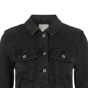 Chaqueta vaquera gótica informal de invierno para mujer, con botones, manga larga, de alta calidad, ecológica, cortavientos, estilo urbano - Product Image 4