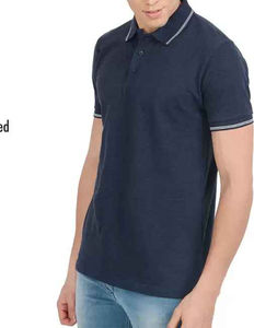 Camisas de Golf Ajustadas para Hombre con Logotipo Personalizado Bordado, Transpirables, Casuales, de Punto, de Poliéster y Algodón, Manga Corta, Tipo Polo - Product Image 3