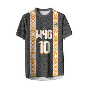 Camiseta de Fútbol Personalizada W4G para Hombre, 100% Poliéster, Antibacteriana, Transpirable, de Secado Rápido, con Estampado por Transferencia de Calor - Product Image 5