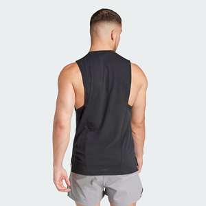 NOORHSAN ENTERPRISE Men's Gym Singlet Tank Tops Sleeveless <b>Stringer</b> <b>Vest</b> Breathable V-neck High Street Style Polyester/Cotton - Product Image 3