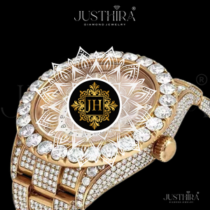 Export Quality for Bling Moissanite Diamond Quartz Watch Glass Stainless Steel Band Water Resistant Hip Hop Luxury for Men Women - Product Image 5