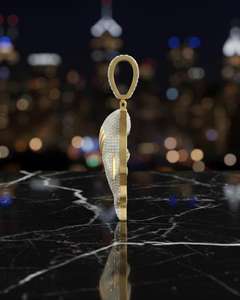 Colgante de Tiburón con Diamante Redondo Creado en Laboratorio, Colgante de Plata 925 con Incrustaciones de Diamantes, Colgante Hip Hop, Colgante de Animal, Colgante de Moda para Raperos - Product Image 2