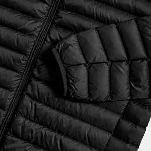 Chaquetas Acolchadas de Nailon 100% con Logotipo Personalizado para Hombre, Chaqueta con Capucha Acolchada Suave y Cálida de Alta Calidad, Cuello Alto, Talla Grande, Delgada - Product Image 2