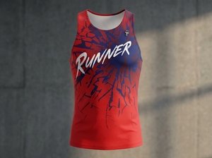 เสื้อกล้ามวิ่งแบบกำหนดเอง OEM ODM ขายส่ง เสื้อวิ่งแห้งเร็ว ผู้ผลิต - Product Image 2