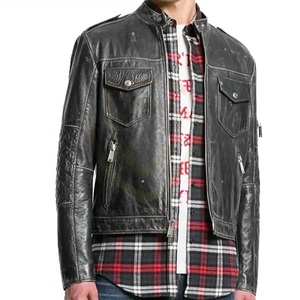 New Style Regular Fit High Quality Material <b>Men</b> <b>Leather</b> <b>Jackets</b> Wholesale Price Genuine <b>Leather</b> <b>Jacket</b> - Product Image 6
