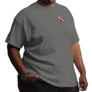 T-shirt noir brodé Panda pour homme, en coton minimaliste, décontracté, à manches courtes et col rond, pour un usage quotidien - Product Image 6