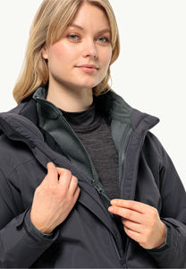 Veste polaire d'hiver pour femmes grandes tailles avec col montant, manches longues, respirante, finition toile, fabriquée au Pakistan - Product Image 4