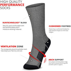 Chaussettes de sport athlétiques pour hommes, design personnalisé, chaussettes de performance pour le basketball, chaussettes de compression pour les équipes de basketball - Product Image 6