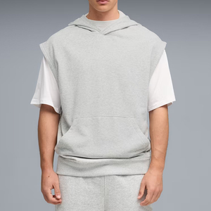 High Quality Men Active Wear <b>Sleeveless</b> Hoodies With All Size Available Premium Quality Gym <b>Sleeveless</b> <b>Hoodie</b> For Men - Product Image 1