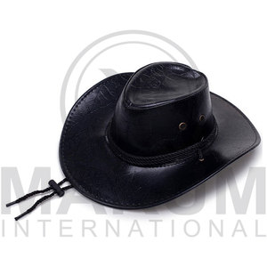 Sombreros de cuero genuino de vaca de alta calidad, personalizados en color, nueva moda, sombrero de vaquero de cuero, personalización. - Product Image 4