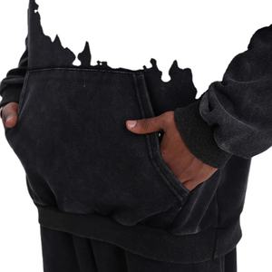 Vestes pour hommes Sweats à capuche à la mode Sweat à capuche zippé à manches longues Sweatshirts en molleton Vêtements de sport décontractés pour hommes - Product Image 2