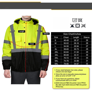 เสื้อแจ็คเก็ตนิรภัยทนไฟ สะท้อนแสงมองเห็นได้ชัดเจน ป้องกันความร้อน ชุดทำงานช่างไฟฟ้า ชุดยูนิฟอร์มนิรภัย - Product Image 6