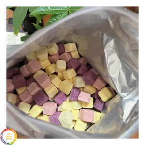 99 GOLD DATA Cubes de yaourt naturel lyophilisé, goût sucré, collation aux fruits pour garnitures de céréales et décoration de desserts, pack en vrac, Vietnam - Product Image 4