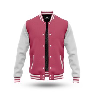 <b>Men</b> Custom Logos On Orange Varsity <b>Jackets</b> With White Sleeves And Stripes Casual Autumn Wear - Product Image 3