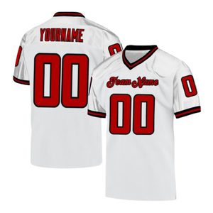 Maillot de football américain personnalisé en sublimation pour hommes, 100 % polyester, anti-bactérien, séchage rapide, respirant, grandes tailles, vente en gros - Product Image 4