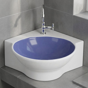 Modern Ceramic Vessel Sink Brown Square Oval Artistic Countertop Bathroom Vanity Wash Basin Bowl - Product Image 6