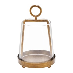 Modern Luxury Hanging Home Decor Stainless Steel Metal Candle <b>Lantern</b> With <b>Gold</b> Color Finished for Christmas - Product Image 5