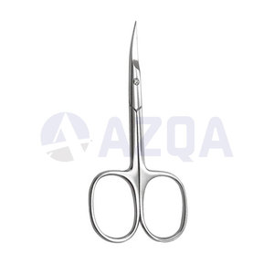 Professional Stainless Steel Curved Manicure Cuticle Scissors for Precision Nail Trimming and Beauty Grooming Care - Product Image 3