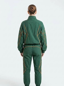 Ensemble de survêtement d'hiver pour homme, coupe-vent en nylon, avec fermeture éclair, sweat à capuche et pantalon réfléchissant, 2 pièces, tendance et épais – Meilleures ventes - Product Image 6