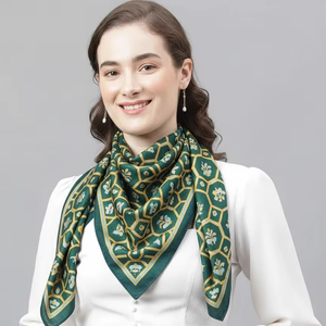 Foulards carrés de haute qualité tissu doux léger impression numérique personnalisée accessoires de mode élégants parfaits pour l'approvisionnement en vrac - Product Image 1