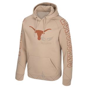 Nouveautés Vente en gros University Of Texas Longhorns Sweat à capuche raglan léger et respirant de haute qualité Big Break-Tan - Product Image 1