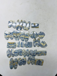 Paires de cabochons en sheelite naturelle Pierres précieuses uniques en vrac de toutes formes et tailles Cristal poli pour la fabrication de bijoux Pierre - Product Image 2