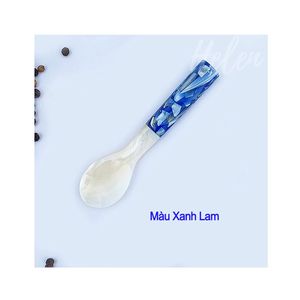 Cuillère à café en nacre blanche à long manche, cuillère MOP, ustensile, vente chaude, cuillère à glace, cuillère à soupe, vaisselle, ustensiles de table - Product Image 6