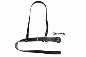 Handmade Black Sam Browne Style <b>Leather</b> Belt <b>Harness</b> – Formal Ceremonial & Cosplay Accessory - Product Image 3