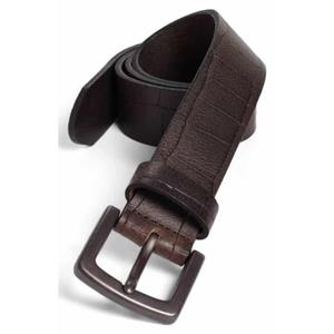 Cinturones de Cuero de Búfalo Auténtico con Hebilla Metálica, Color Negro, Cinturón Formal de Alta Calidad para Hombre, Accesorios, Diseños Personalizables - Product Image 3