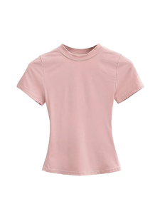 Camiseta de Jersey Casual con Cuello en V, 100% Algodón, Nueva Colección 2026, de Alta Calidad, Ajuste Regular, Ecológica, Transpirable, Lisa y Moderna - Product Image 1