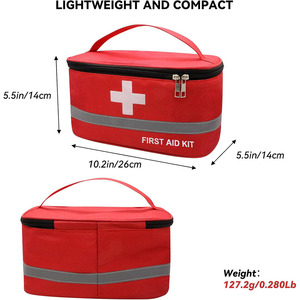 Bolsa organizadora médica de cuero PU duradero para almacenamiento de medicamentos de emergencia, botiquines de primeros auxilios y viajes, a la venta a precio de mayoreo. - Product Image 4