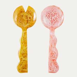 Trending Eco-Friendly Resin Serving Spoon Handmade Cutlery <b>Set</b> New Kitchen Accessories <b>Flatware</b> Tableware Server for Salads - Product Image 3