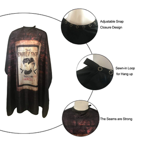 Cape de Barbier Légère Imprimée, Cape de Coiffure Professionnelle, Tablier de Salon pour Coupe de Cheveux, Cape Imperméable avec Col Ajustable - Product Image 2