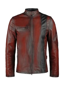 เสื้อแจ็คเก็ตหนัง Preston Red Rider สำหรับผู้ชาย - Product Image 1