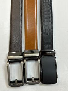 Cinturón de Diseño Formal para Hombre, Hebilla de Aleación, Cuero Dividido de Alta Calidad, Cierre Automático, Ajustable, Transpirable, 3.5cm de Ancho - Product Image 2