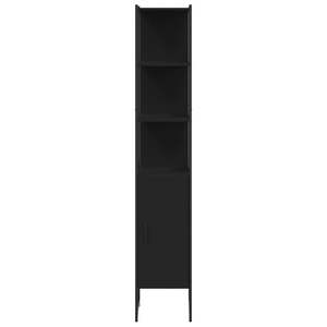 Mueble de Baño Alto de Madera Sintética Negra, Diseño Rectangular - Product Image 6