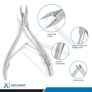 OEM Stainless Steel Cuticle Nipper Professional <b>Nail</b> Cutter Polish Satin Finish Manicure <b>Tool</b> - Product Image 2