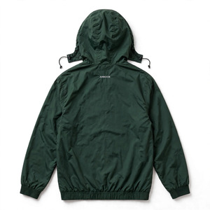 Veste matelassée à capuche pour homme, couleur personnalisée, coupe-vent, fermeture éclair, décontractée, couleur unie, coupe classique avec poches - Product Image 2