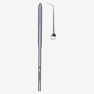 เครื่องมือตรวจฟันแบบปลายเดี่ยว 6 Explorer Dental Probe ทำจากสแตนเลสสตีล สำหรับการตรวจหาช่องท้ายรากฟันและการตรวจฟัน - Product Image 3