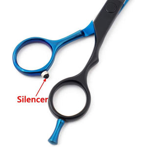 <b>Set</b> Black and Blue Color Barber <b>Razor</b> Cutting Shear With Comb <b>Set</b> Metal Steel Scissor Kit By Dentavex Corporation - Product Image 5