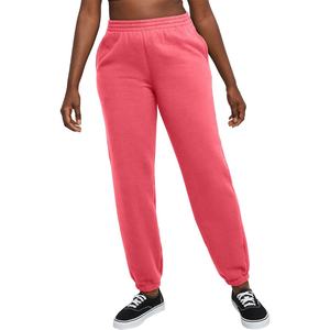 Women's Heavyweight Pink Sweatpants Thick <b>Fleece</b> Jogging <b>Trousers</b> with Flat Front Style Loose Fit Winter Wear Low MOQ - Product Image 1