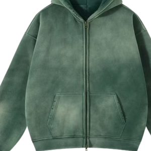 Wholesale Made Fabric Plus Size <b>Men</b> Solid Pattern Customized Color Polyester Cotton Winter Sportswear Fully Zipper Hoodies <b>Men</b> - Product Image 6