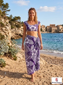 Paréo de plage léger en satin tissé polyester pour femme, séchage rapide, idéal pour l'été, les voyages et les stations balnéaires, antistatique, OEM ODM - Product Image 6