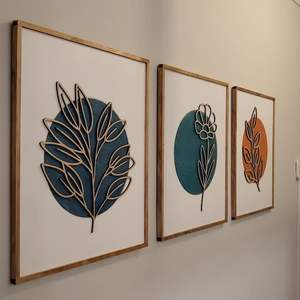 Decoración de Pared de Madera con Corte Láser de Diseño, Decoraciones de Arte para el Hogar - Product Image 5