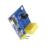 Sensor de temperatura del módulo de sensor de nodo inalámbrico WiFi de temperatura ESP8266 ESP01/ESP01S, 1 unidad