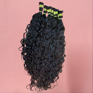 Extensions de cheveux humains vierges Remy bruts de temple indien, 10-32 pouces, cuticules alignées, vente en gros, fournisseur direct d'usine - Product Image 2