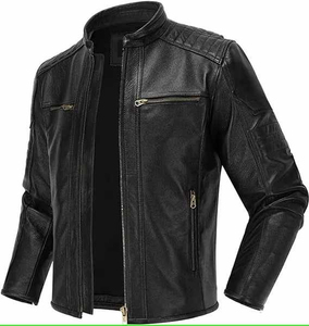 New Design Men's Wool Motorcycle <b>Jacket</b> Slim Fit Other Collar Quick Dry Breathable Winter Style Moto <b>Biker</b> <b>Jacket</b> - Product Image 5