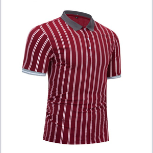 เสื้อโปโลแขนสั้นสีเทาสำหรับผู้ชาย ผ้าถักเนื้อฝ้าย ระบายอากาศได้ดี สวมใส่สบาย ทรงปกติ ดีไซน์กระดุม - Product Image 6